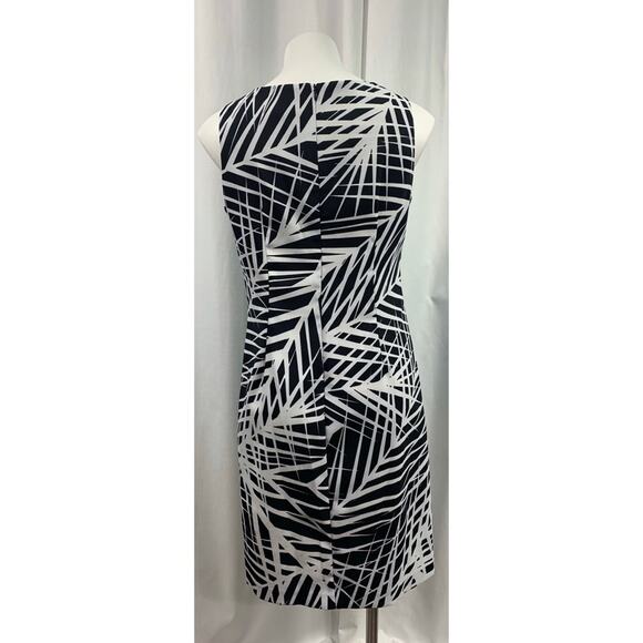 50% OFF Ronni Nicole Dress Sheath Leave Pattern Sleeveless - Picture 3 of 7